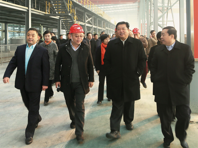 2016年1月，山东省临沂市委书记林峰海带队莅临山东宏旺考察、调研