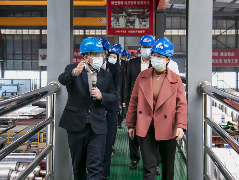 2022年2月，广东省阳江市委书记、市人大常委会主任冯玲一行莅临阳江宏旺调研