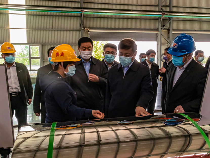 2020年4月，原山东省临沂市委书记王安德一行莅临山东宏旺调研