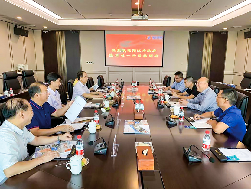 2019年9月，原广东省阳江市委副书记、市长温湛滨一行莅临宏旺集团总部调研