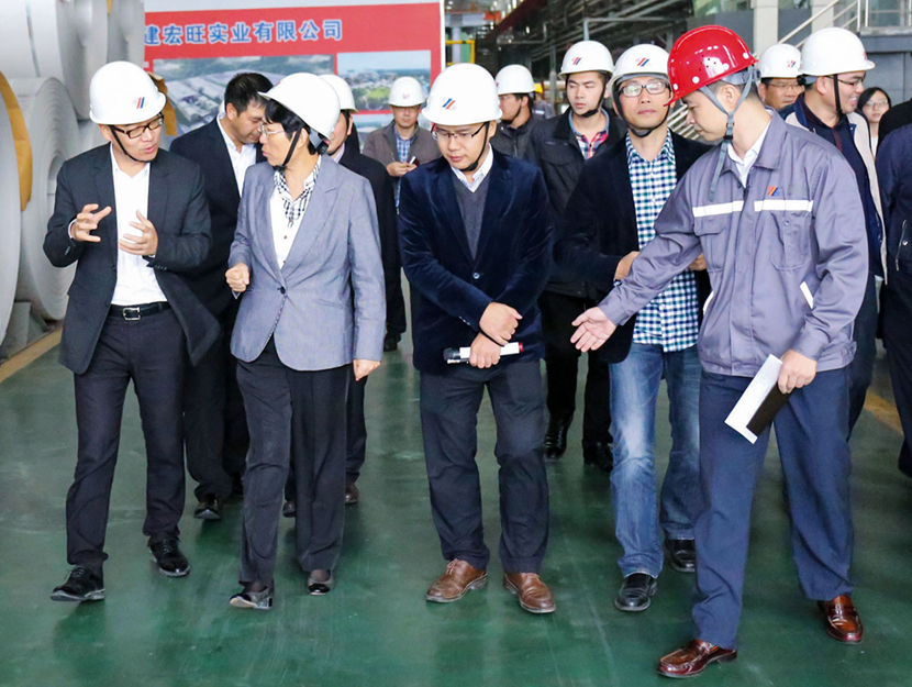 2016年11月，原福建省宁德市委书记隋军一行莅临福建宏旺调研