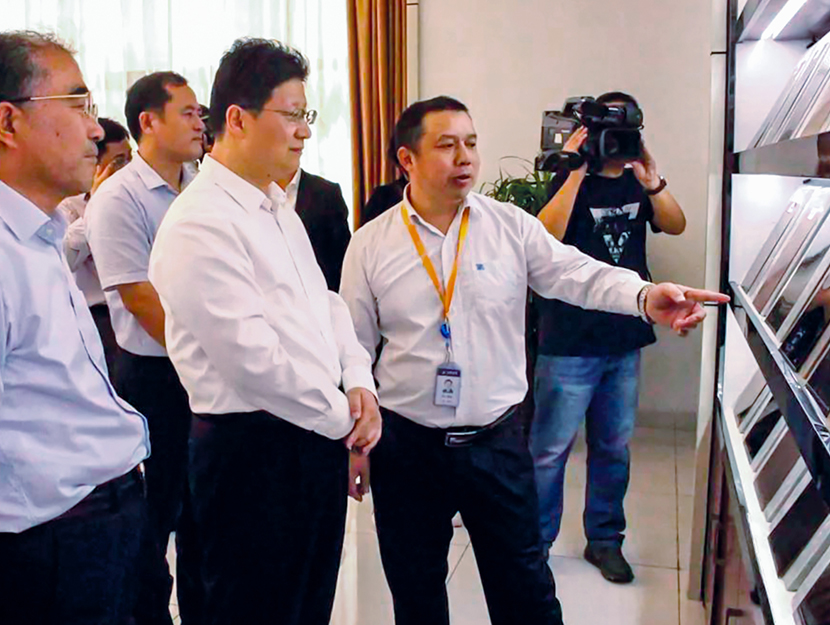 2018年10月，原山东省临沂市委副书记、市长孟庆斌莅临山东宏旺调研